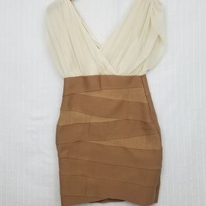 WOW Couture Chiffon and Bandage Dress, EUC